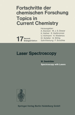 Buchcover Laser Spectroscopy | W. Demtröder | EAN 9783662155684 | ISBN 3-662-15568-0 | ISBN 978-3-662-15568-4