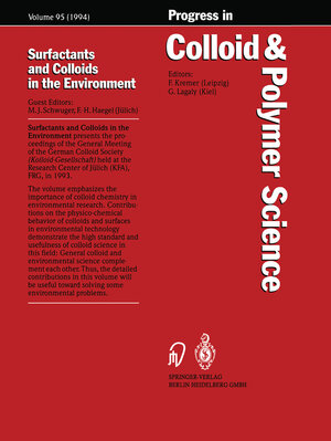 Buchcover Surfactants and Colloids in the Environment | EAN 9783662156742 | ISBN 3-662-15674-1 | ISBN 978-3-662-15674-2