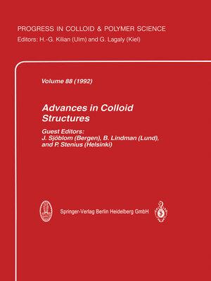 Buchcover Advances in Colloid Structures  | EAN 9783662156889 | ISBN 3-662-15688-1 | ISBN 978-3-662-15688-9