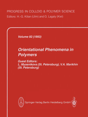 Buchcover Orientational Phenomena in Polymers  | EAN 9783662156964 | ISBN 3-662-15696-2 | ISBN 978-3-662-15696-4