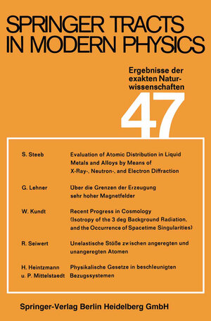 Buchcover Springer Tracts in Modern Physics | G. Höhler | EAN 9783662159019 | ISBN 3-662-15901-5 | ISBN 978-3-662-15901-9