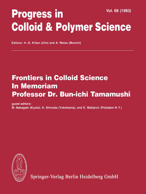 Buchcover Frontiers in Colloid Science In Memoriam Professor Dr. Bun-ichi Tamamushi  | EAN 9783662160725 | ISBN 3-662-16072-2 | ISBN 978-3-662-16072-5