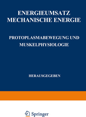 Buchcover Energieumsatz | F. Alverdes | EAN 9783662218761 | ISBN 3-662-21876-3 | ISBN 978-3-662-21876-1