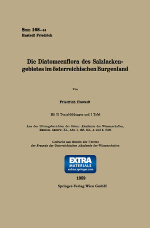Buchcover Die Diatomeenflora des Salzlackengebietes im österreichischen Burgenland | Friedrich Hustedt | EAN 9783662241820 | ISBN 3-662-24182-X | ISBN 978-3-662-24182-0