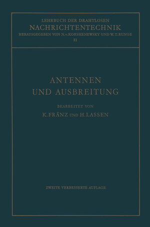 Buchcover Antennen und Ausbreitung | Kurt Fränz | EAN 9783662245446 | ISBN 3-662-24544-2 | ISBN 978-3-662-24544-6