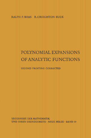 Buchcover Polynomial expansions of analytic functions | Ralph P. Boas | EAN 9783662251706 | ISBN 3-662-25170-1 | ISBN 978-3-662-25170-6