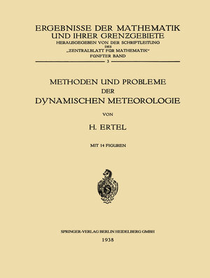 Buchcover Methoden und Probleme der Dynamischen Meteorologie | Hans Ertel | EAN 9783662253229 | ISBN 3-662-25322-4 | ISBN 978-3-662-25322-9