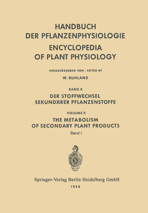 Buchcover Der Stoffwechsel Sekundärer Pflanzenstoffe / The Metabolism of Secondary Plant Products  | EAN 9783662267844 | ISBN 3-662-26784-5 | ISBN 978-3-662-26784-4