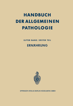 Buchcover Ernährung | Hans-Werner Altmann | EAN 9783662286432 | ISBN 3-662-28643-2 | ISBN 978-3-662-28643-2