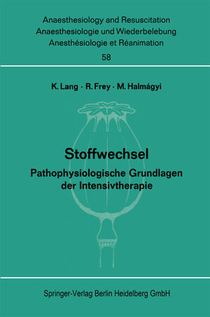 Buchcover Stoffwechsel  | EAN 9783662303832 | ISBN 3-662-30383-3 | ISBN 978-3-662-30383-2