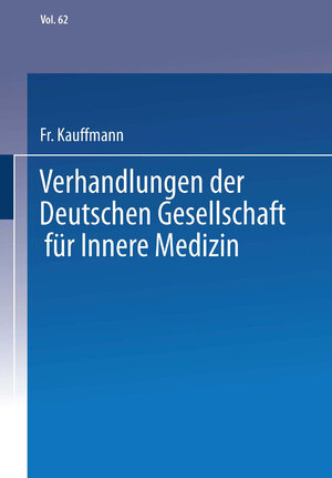 Buchcover Verhandlungen der Deutschen Gesellschaft für Innere Medizin | Fr. Kauffmann | EAN 9783662305201 | ISBN 3-662-30520-8 | ISBN 978-3-662-30520-1