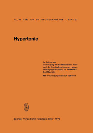 Buchcover Hypertonie  | EAN 9783662305362 | ISBN 3-662-30536-4 | ISBN 978-3-662-30536-2