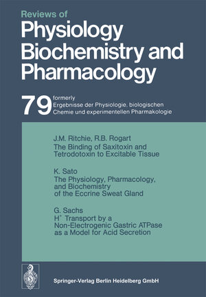 Buchcover Reviews of Physiology, Biochemistry and Pharmacology | R. H. Adrian | EAN 9783662309759 | ISBN 3-662-30975-0 | ISBN 978-3-662-30975-9