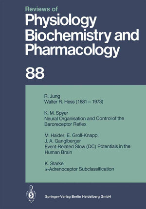Buchcover Reviews of Physiology, Biochemistry and Pharmacology | R. H. Adrian | EAN 9783662309810 | ISBN 3-662-30981-5 | ISBN 978-3-662-30981-0