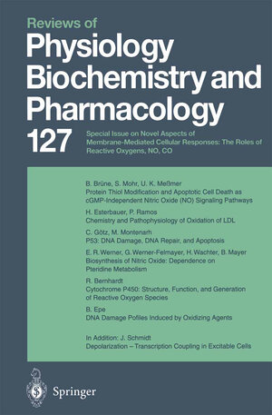 Buchcover Reviews of Physiology, Biochemistry and Pharmacology  | EAN 9783662311905 | ISBN 3-662-31190-9 | ISBN 978-3-662-31190-5