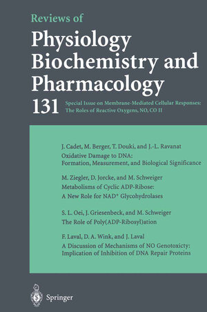 Buchcover Reviews of Physiology, Biochemistry and Pharmacology 131  | EAN 9783662312117 | ISBN 3-662-31211-5 | ISBN 978-3-662-31211-7