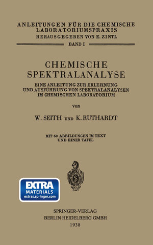 Buchcover Chemische Spektralanalyse | Wolfgang Seith | EAN 9783662316634 | ISBN 3-662-31663-3 | ISBN 978-3-662-31663-4