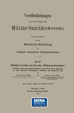Buchcover Beiträge zur Lehre von der sog. „Weilschen Krankheit“ | Adolf Hecker | EAN 9783662343999 | ISBN 3-662-34399-1 | ISBN 978-3-662-34399-9
