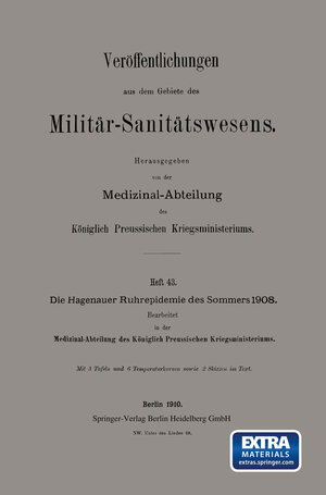 Buchcover Die Hagenauer Ruhrepidemie des Sommers 1908 | Kenneth A. Loparo | EAN 9783662346112 | ISBN 3-662-34611-7 | ISBN 978-3-662-34611-2