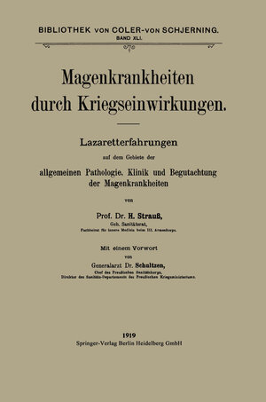 Buchcover Magenkrankheiten durch Kriegseinwirkungen | Hermann Strauss | EAN 9783662351727 | ISBN 3-662-35172-2 | ISBN 978-3-662-35172-7
