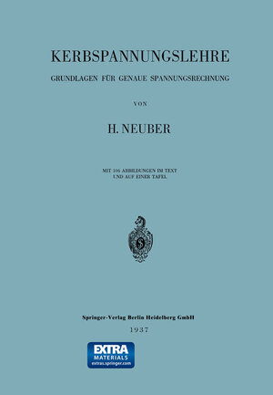 Buchcover Kerbspannungslehre | Heinz Neuber | EAN 9783662365656 | ISBN 3-662-36565-0 | ISBN 978-3-662-36565-6
