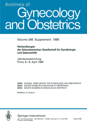 Buchcover Verhandlungen der Schweizerischen Gesellschaft für Gynäkologie und Geburtshilfe | H. Schneider | EAN 9783662378106 | ISBN 3-662-37810-8 | ISBN 978-3-662-37810-6