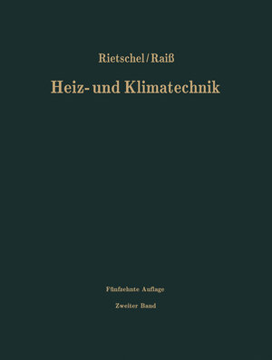 Buchcover Verfahren und Unterlagen zur Berechnung | Hermann Rietschel | EAN 9783662380659 | ISBN 3-662-38065-X | ISBN 978-3-662-38065-9