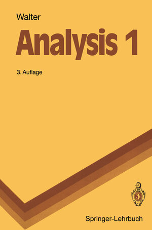 Buchcover Analysis 1 | Wolfgang Walter | EAN 9783662384534 | ISBN 3-662-38453-1 | ISBN 978-3-662-38453-4