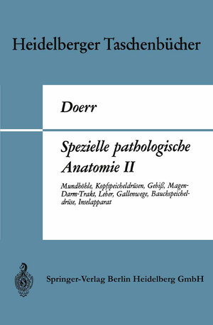 Buchcover Spezielle pathologische Anatomie II | Wilhelm Doerr | EAN 9783662385616 | ISBN 3-662-38561-9 | ISBN 978-3-662-38561-6