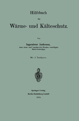 Buchcover Hilfsbuch für Wärme- und Kälteschutz | Andreas Andersen | EAN 9783662399996 | ISBN 3-662-39999-7 | ISBN 978-3-662-39999-6