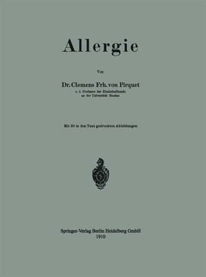 Buchcover Allergie | Clemens Peter Pirquet von Cesenatico | EAN 9783662413470 | ISBN 3-662-41347-7 | ISBN 978-3-662-41347-0