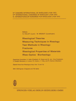 Buchcover Rheological Theories · Measuring Techniques in Rheology Test Methods in Rheology · Fractures Rheological Properties of Materials · Rheo-Optics · Biorheology  | EAN 9783662414583 | ISBN 3-662-41458-9 | ISBN 978-3-662-41458-3
