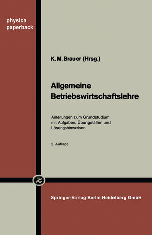Buchcover Allgemeine Betriebswirtschaftslehre  | EAN 9783662414996 | ISBN 3-662-41499-6 | ISBN 978-3-662-41499-6