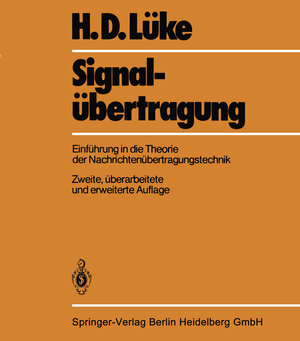 Buchcover Signalübertragung | H.D. Lüke | EAN 9783662426074 | ISBN 3-662-42607-2 | ISBN 978-3-662-42607-4