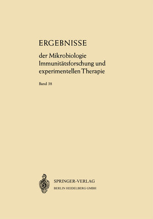 Buchcover Ergebnisse der Mikrobiologie Immunitätsforschung und Experimentellen Therapie | W. Henle | EAN 9783662426227 | ISBN 3-662-42622-6 | ISBN 978-3-662-42622-7