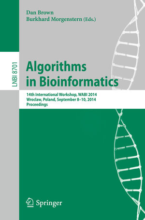 Buchcover Algorithms in Bioinformatics  | EAN 9783662447529 | ISBN 3-662-44752-5 | ISBN 978-3-662-44752-9