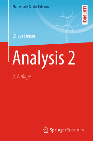 Buchcover Analysis 2 | Oliver Deiser | EAN 9783662456934 | ISBN 3-662-45693-1 | ISBN 978-3-662-45693-4