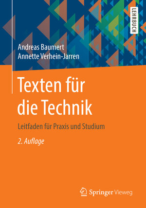 Buchcover Texten für die Technik | Andreas Baumert | EAN 9783662474099 | ISBN 3-662-47409-3 | ISBN 978-3-662-47409-9