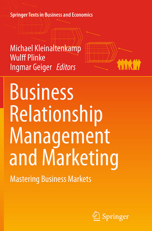 Buchcover Business Relationship Management and Marketing  | EAN 9783662513798 | ISBN 3-662-51379-X | ISBN 978-3-662-51379-8