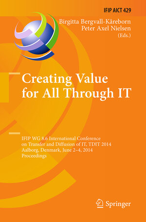 Buchcover Creating Value for All Through IT  | EAN 9783662515440 | ISBN 3-662-51544-X | ISBN 978-3-662-51544-0