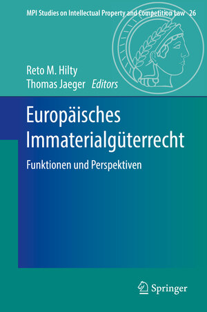 Buchcover Europäisches Immaterialgüterrecht  | EAN 9783662526637 | ISBN 3-662-52663-8 | ISBN 978-3-662-52663-7