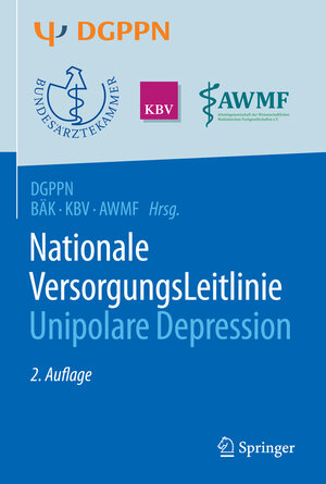 Buchcover S3-Leitlinie/Nationale VersorgungsLeitlinie Unipolare Depression  | EAN 9783662529065 | ISBN 3-662-52906-8 | ISBN 978-3-662-52906-5
