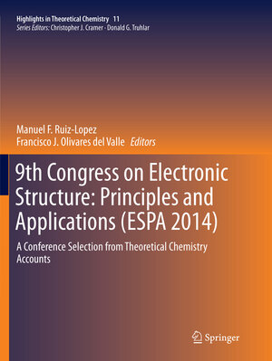 Buchcover 9th Congress on Electronic Structure: Principles and Applications (ESPA 2014) | EAN 9783662569566 | ISBN 3-662-56956-6 | ISBN 978-3-662-56956-6
