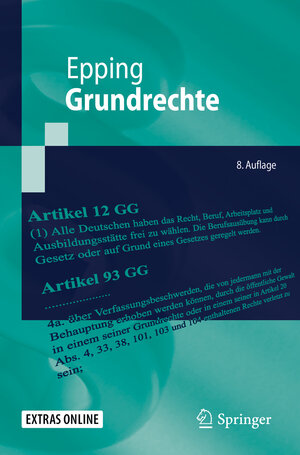 Buchcover Grundrechte | Volker Epping | EAN 9783662588895 | ISBN 3-662-58889-7 | ISBN 978-3-662-58889-5