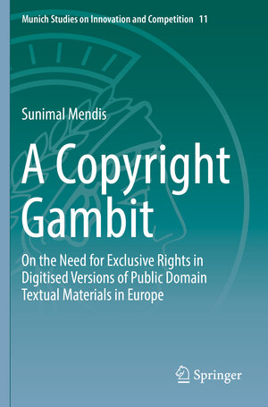 Buchcover A Copyright Gambit | Sunimal Mendis | EAN 9783662594537 | ISBN 3-662-59453-6 | ISBN 978-3-662-59453-7