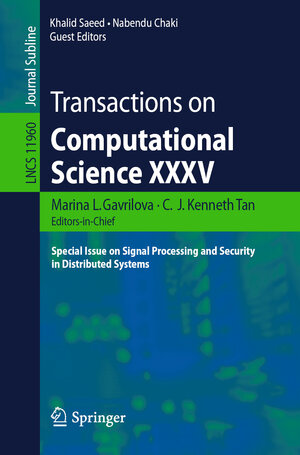 Buchcover Transactions on Computational Science XXXV  | EAN 9783662610923 | ISBN 3-662-61092-2 | ISBN 978-3-662-61092-3