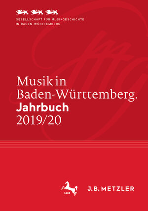 Buchcover Musik in Baden-Württemberg. Jahrbuch 2019/20  | EAN 9783662625057 | ISBN 3-662-62505-9 | ISBN 978-3-662-62505-7