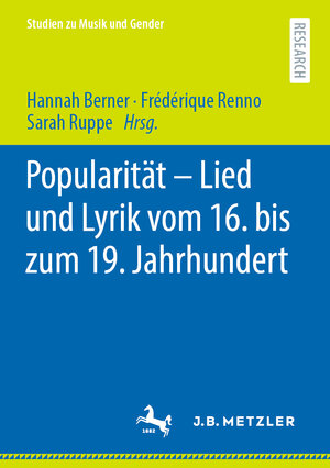 Buchcover Popularität – Lied und Lyrik vom 16. bis zum 19. Jahrhundert  | EAN 9783662625736 | ISBN 3-662-62573-3 | ISBN 978-3-662-62573-6