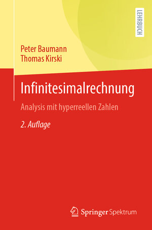 Buchcover Infinitesimalrechnung | Peter Baumann | EAN 9783662645703 | ISBN 3-662-64570-X | ISBN 978-3-662-64570-3