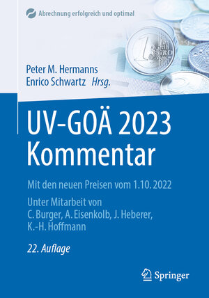 Buchcover UV-GOÄ 2023 Kommentar  | EAN 9783662663806 | ISBN 3-662-66380-5 | ISBN 978-3-662-66380-6